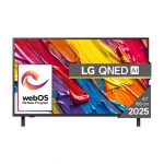 LG QNED82 AI, 43'', 4K UHD, QNED, juodas - Televizorius