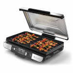 Ninja Sizzle Pro XL Grill & Flat Plate, sidabro spalvos/juodas - Elektrinis grilis
