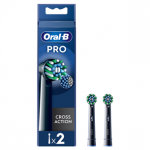 Braun Oral-B Cross Action Pro, 2 vnt., juodi - Dantų &scaron;epetėlių antgaliai Prekė - EB50-2/NEW