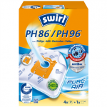 Dulkių siurblių mai&scaron;eliai Swirl Micropor PH 86 S-bag, 4vnt Prekė - PH86MNEW