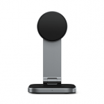 Satechi 2-in-1 Foldable Qi2 Charging Stand - Belaidžio įkrovimo stotelė