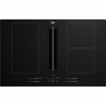 Beko, plotis 80 cm, juoda - Įmontuojama indukcinė kaitlentė su gartraukiu