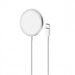 Belaidis įkroviklis Puro Magnetic Wireless, USB-C, MagSafe, 1 m, white Prekė - CUSBCMAG1WHI