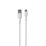 Puro Soft, USB-A / USB-C, 1.5 m, baltas - Laidas Prekė - PUUSBCICONWHI