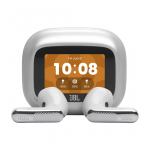 JBL Live Flex 4, sidabro spalvos - Belaidės ausinės
