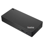 Lenovo ThinkPad Universal USB-C Dock, juoda - Universalių jungčių stotelė ne&scaron;iojamam kompiuteriui