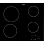 Whirlpool, plotis 58 cm, berėmė, juoda - Įmontuojama keramikinė kaitlentė