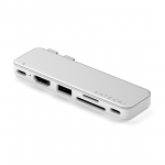 Satechi USB-C Snap Hub, MacBook Neo, sidabro spalvos - Adapteris