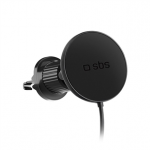 SBS 15W Car Holder, Magsafe, airvent clip, juodas - Belaidis telefono laikiklis Prekė - TESUPPMAG15WVENT