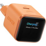 Anker Nano Smart Display Charger, 45W, oranžinis - Įkroviklis