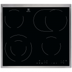 Electrolux, FishZone, plotis 57,6 cm, nerūdijančio plieno rėmas, juoda - Įmontuojama keramikinė kaitlentė