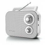 Muse M-051RW, FM, veikia su baterija, baltas - Ne&scaron;iojamasis radijas