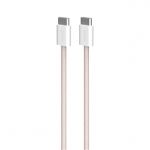 Puro Fabrik 2.0, USB-C to USB-C, 60 W, rožinis - Laidas