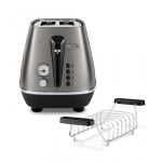 Delonghi Distinta Titanium, 900 W, titano spalvos - Skrudintuvas