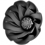 Valera Natural Twirl Diffusor, juodas - Difuzorius plaukų džiovintuvams