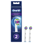Dantų &scaron;epetėlių antgaliai Braun Oral-B 3D White, 2vnt, balti  Prekė-EB18-2WHITE