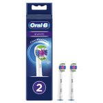 Dantų &scaron;epetėlių antgaliai Braun Oral-B 3D White, 2vnt, balti  Prekė-EB18-2WHITE