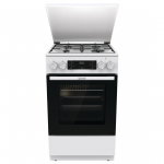 Gorenje, 62 L, plotis 50 cm, balta - Dujinė viryklė su elektrine orkaite