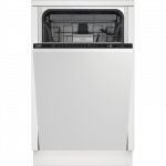 BEKO Dishwasher | DIS46120 | Built-in | Width 45 cm | Number of place settings 11 | Number of programs 6 | Energy efficiency class E | Display | White