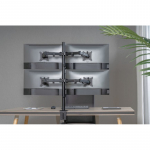 Equip 17"-32" Articulating Quad Monitor Desk Mount Bracket