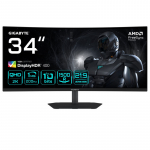 GIGABYTE G34WQC2 34&rdquo; WQHD Curved Gaming Monitor - 3440 x 1440, 1500R, 200Hz, 1ms, 450 cd/m2, AMD FreeSync Premium, DisplayHDR 400, HDMI 2.0, Displayport 1.4