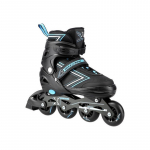 NILS EXTREME NH11912 A 2IN1 SKATES BLACK/BLUE SIZE. S (31-34) WITH INTERCHANGEABLE HOCKEY SKATES