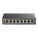 D-Link | 8-Port Gigabit PoE Switch (4xPoE) | DGS-1008P | Unmanaged | Desktop | Power supply type External