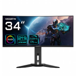 GIGABYTE MO34WQC 34" OLED WQHD Curved Gaming Monitor - 3440 x 1440, 175Hz, 0.03ms, KVM, 250 cd/m&sup2;, FreeSync Premium Pro, DisplayHDR True Black 400, HDMI 2.1, Displayport 1.4