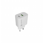 WALL CHARGER NATEC RIBERA 1X USB-A + 1X USB-C 20W WHITE