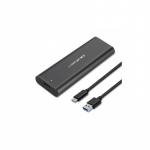 Qoltec 50311 storage drive enclosure SSD enclosure Black M.2