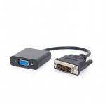 I/O ADAPTER DVI TO VGA/BLACK A-DVID-VGAF-01 GEMBIRD