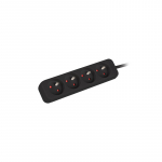 Lanberg | Power strip 1m 4x outlets for UPS system | PS0-04E-0100-IEC-BK | Sockets quantity 4