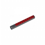 Bachmann 19'' 2m 8x Schuko H05VV-F 3G 1.00mm&sup2; power extension 8 AC outlet(s) Black, Red