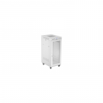 LANBERG free standing rack cabinet 19/27U 600x800 mesh door LCD flat pack grey