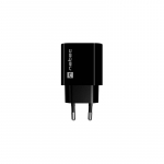 WALL CHARGER NATEC RIBERA 1X USB-A + 1X USB-C 20W BLACK