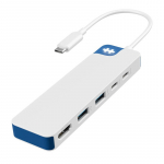 HYPER HD4101BUGL laptop dock/port replicator USB Type-C Blue, White