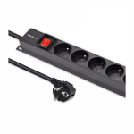 Qoltec Aluminiowa Listwa zasilająca PDU do RACK | 16A | 16 x FRENCH | Pionowa | 1.8m