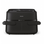 Philips Airfryer Dual Basket | NA150/00 1000 Series | Power 2450 W | Capacity 7 L | RapidAir Plus | Black