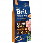 BRIT Premium by Nature Senior Small-Medium Chicken - dry dog food - 15 kg
