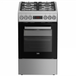BEKO Cooker | FSM52321DXDT | Hob type Gas | Oven type Electric | Stainless Steel | Width 50 cm | Grilling | Depth 60 cm | 60 L