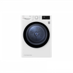 LG | Dryer Machine | RH80V3AV6N | Energy efficiency class D | Front loading | 8 kg | LED | Depth 69 cm | Wi-Fi | White