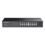 Switch|MERCUSYS|MS116GS|16x10Base-T / 100Base-TX / 1000Base-T|MS116GS