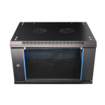 Extralink Rackmount cabinet 6U 600x600 Black wall mounted