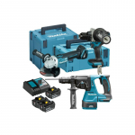 MAKITA ZESTAW COMBO 18V DLX3202TJ (DHP492, DGA506, DHR243) 3x5,0Ah 2xMP