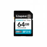 Kingston | Canvas Go! Plus | 64 GB | SD | Flash memory class Class 10, UHS-I, U3, V30