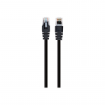 Gembird PP12-1M/BK Black Patch cord cat. 5E molded strain relief 50u" | Gembird