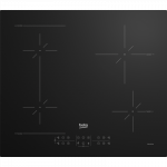 BEKO Hob | HII64200SFMT | Induction | Number of burners/cooking zones 4 | Touch | Timer | Black