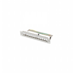 LANBERG patch panel blank 12 port 10/1U FTP for keystone modules grey