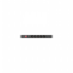 LANBERG Power Distrubution Unit PDU 19 cali 1U 10A 2M 5x Schuko outlets Black c14