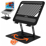 Adjustable, rotatable, ergonomic laptop stand 10&ndash;17&Prime; LAPTOP STAND ROTO MT2662
